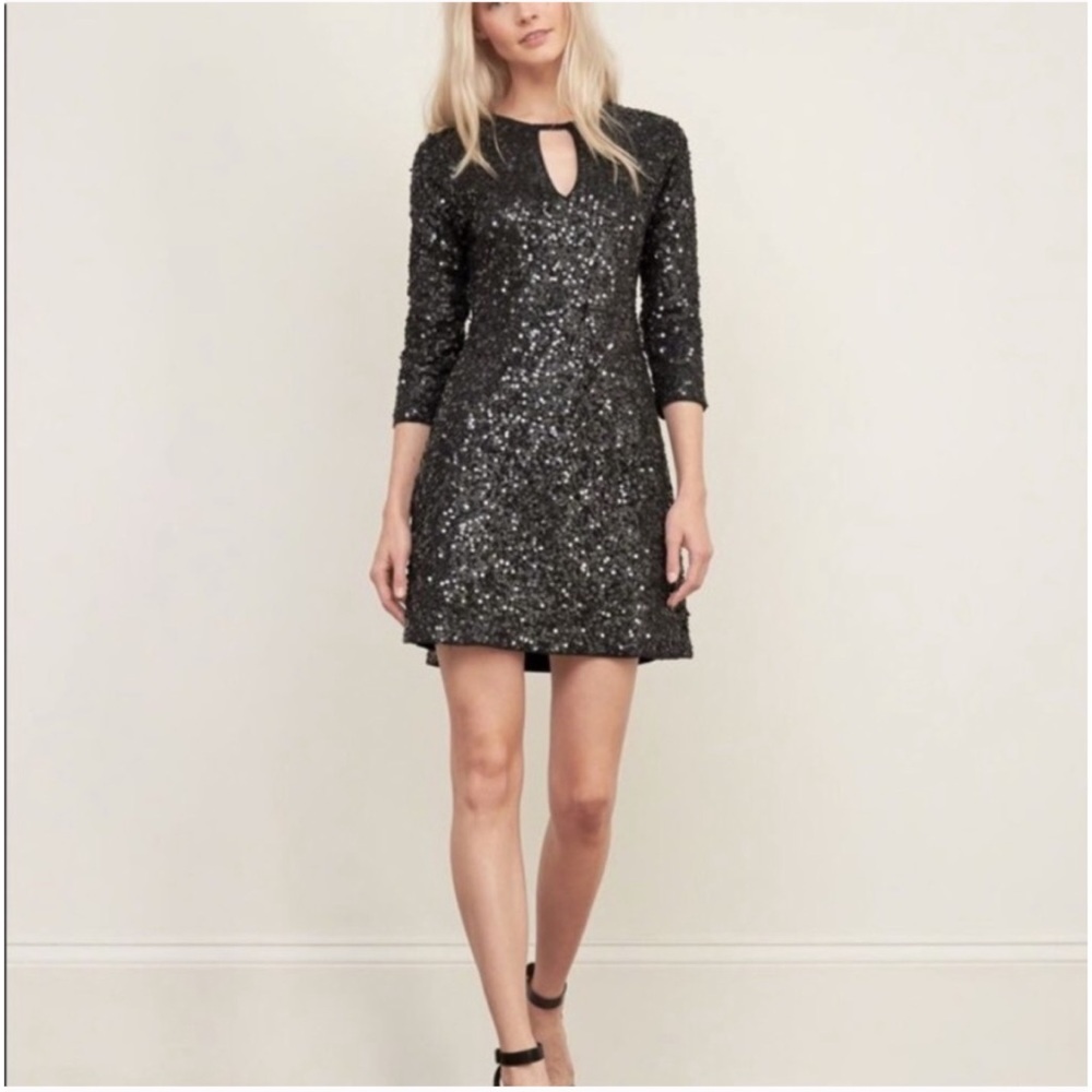 Abercrombie Sequin Black Dress